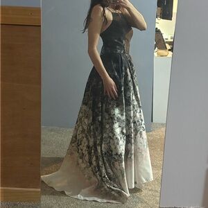 Elegant Floral Evening Gown